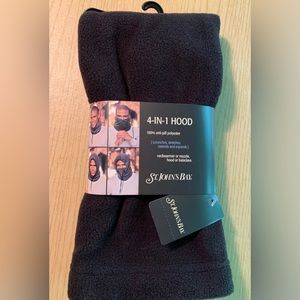 St. John’s Bay NEW 4-in-1 Hood; Black; Soft fleece material